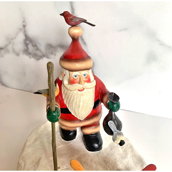 Loon Lake Decoy Co Santa Feeding Birds Sculpture Figurine Sam Nottleman Ltd - Picture 3 of 14